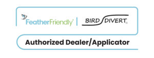 logo of feather friendly and bird divert 